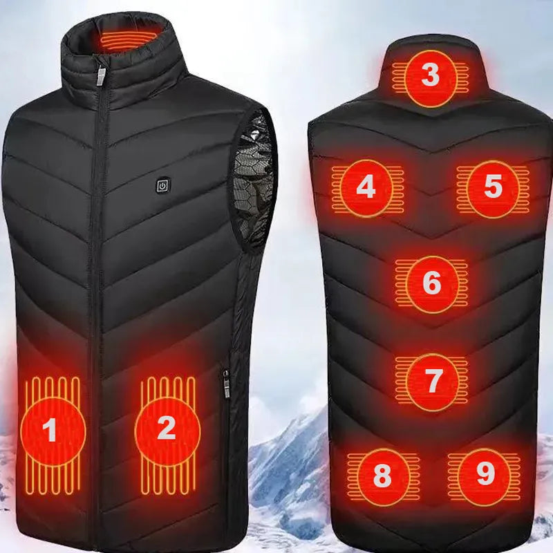 HeatFlex Vest: Winter-Ready USB Infrared Warmer