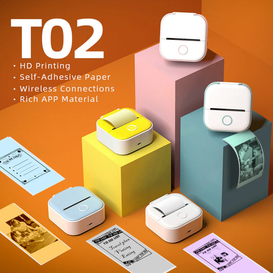 T02 Mini Portable Printer 