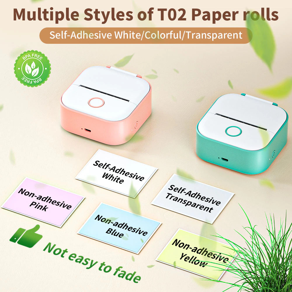 T02 Mini Portable Printer 